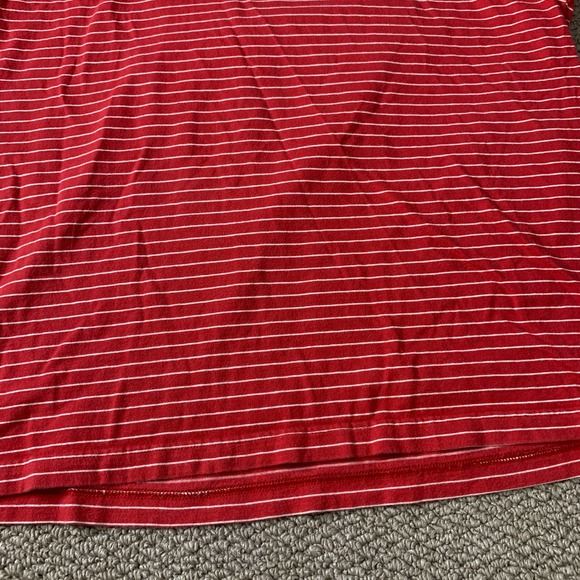 Brooks‎ Brother 346 Mens Polo Shirt Size XL Red/White Striped Short Sleeves - Picture 4 of 11